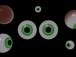 आँख 3D मॉडल