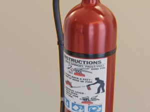 fire extinguisher 3D Model