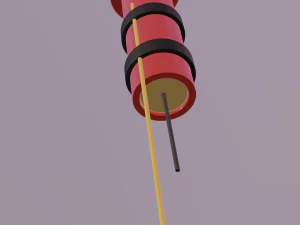 razzo pirotecnico Modello 3D