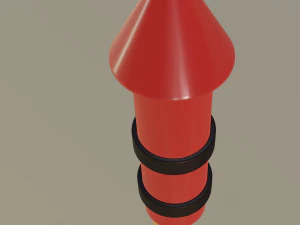 razzo pirotecnico Modello 3D
