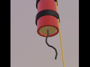 razzo pirotecnico Modello 3D