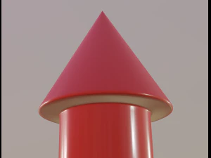 razzo pirotecnico Modello 3D