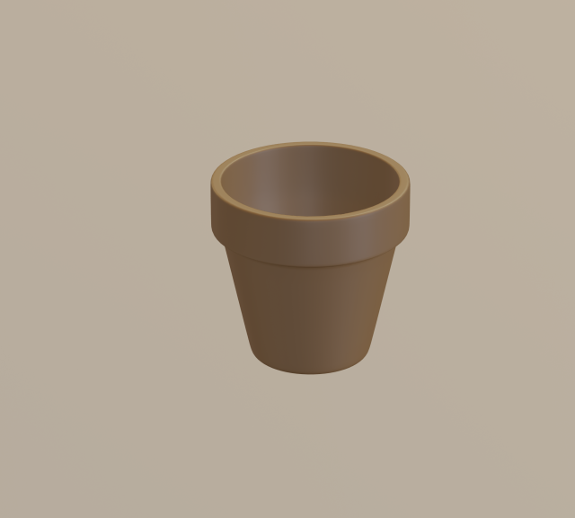 flower pot 3D 모델 .c4d .max .obj .3ds .fbx .stl .blend 