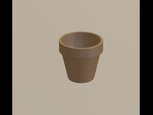 цветочный горшок 3D Модель