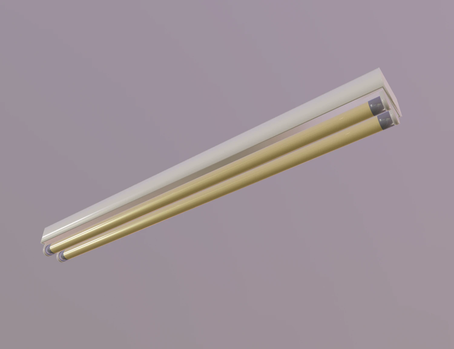 fluorescent fixture 3D Model .c4d .max .obj .3ds .fbx .stl .blend 