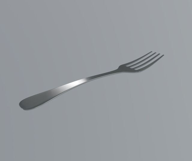 fork Modello 3D .c4d .max .obj .3ds .fbx .stl .blend 