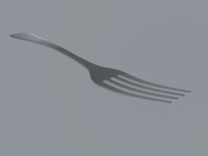 fork Modello 3D