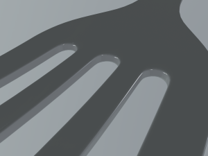 fork Modello 3D