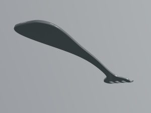 fork Modello 3D