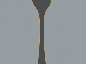fork Modello 3D