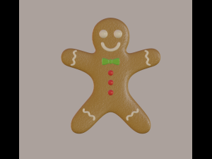gingerbread man 3Dモデル