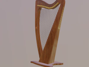 ハープ 3Dモデル