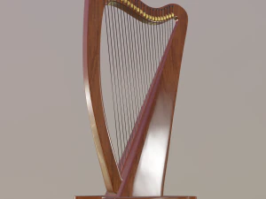 ハープ 3Dモデル