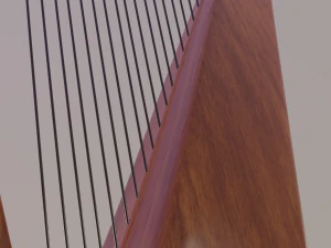 ハープ 3Dモデル