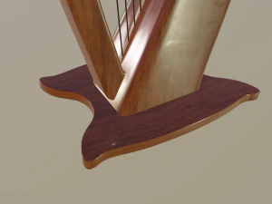 ハープ 3Dモデル
