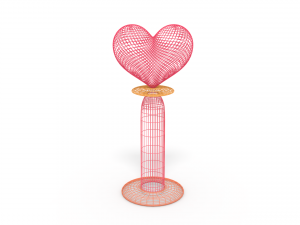 heart stand 3D Model