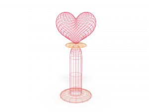 heart stand 3D Model