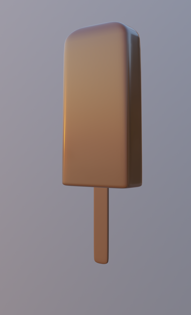 ice-cream on a stick 3D 模型 .c4d .max .obj .3ds .fbx .stl .blend 