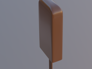 ice-cream on a stick 3D 模型