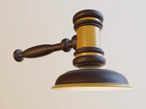 martelo do juiz Modelo 3D