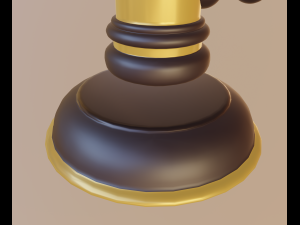 judge hammer 3D 모델