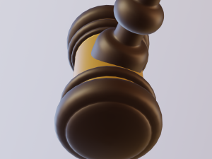 judge hammer 3D 모델