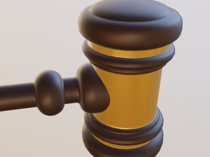 judge hammer 3D 모델