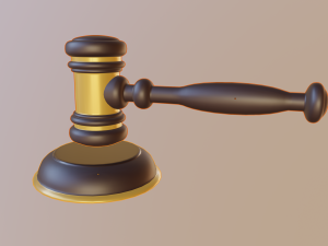 judge hammer 3D 모델