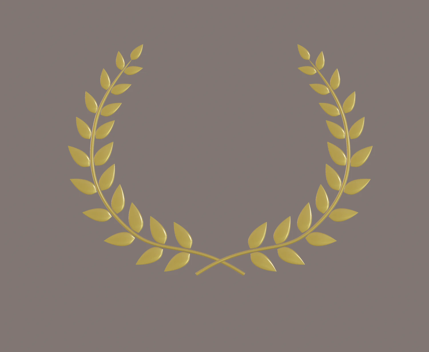 laurel wreath 3D Model .c4d .max .obj .3ds .fbx .stl .blend 