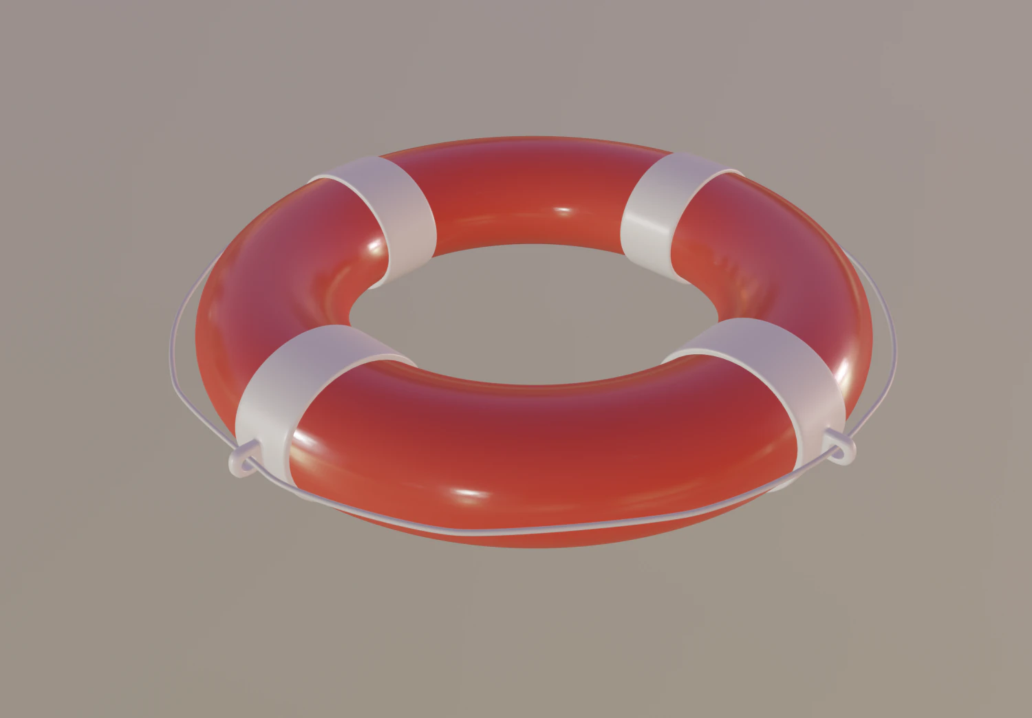lifebuoy 3D Model .c4d .max .obj .3ds .fbx .stl .blend 