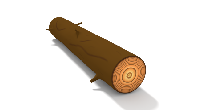 log Modello 3D .c4d .max .obj .3ds .fbx .stl .blend 