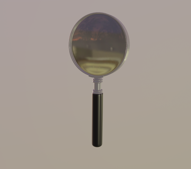 magnifying glass 3D Model .c4d .max .obj .3ds .fbx .stl .blend 