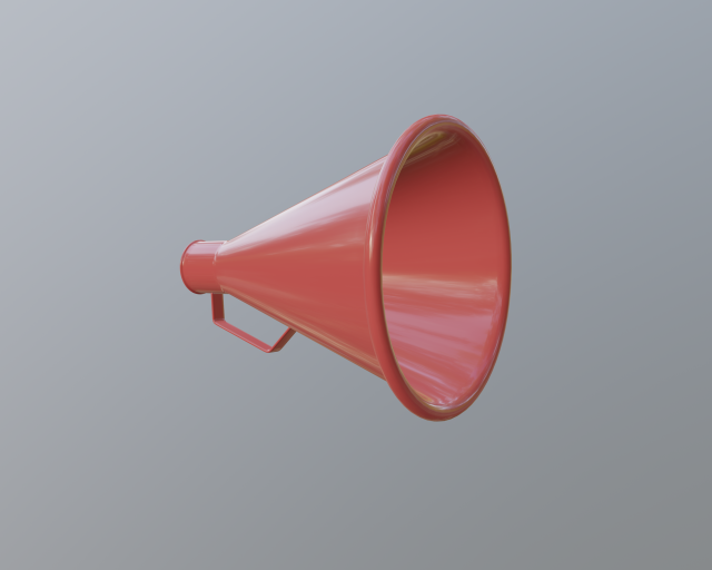 acoustic megaphone 3D Модель .c4d .max .obj .3ds .fbx .stl .blend