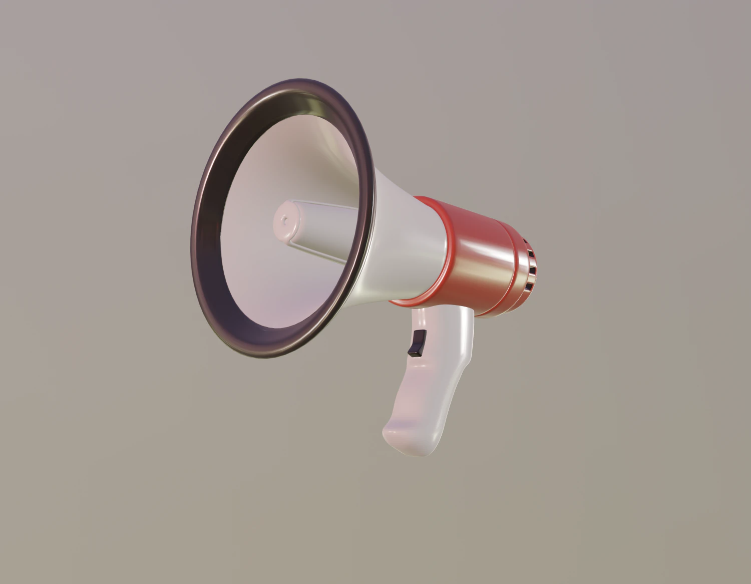 megaphone 3D Model .c4d .max .obj .3ds .fbx .stl .blend 