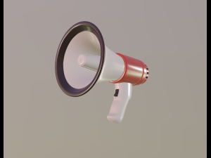 megaphone 3D Model