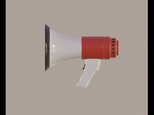 megaphone 3Dモデル