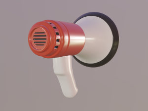 megaphone 3Dモデル