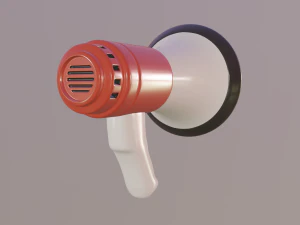 megaphone 3D Model