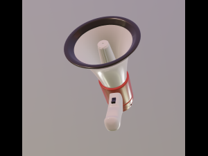megaphone 3Dモデル