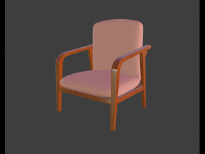 mid-century chair 3D-Modell
