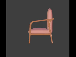 mid-century chair 3D Model