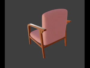 mid-century chair 3D Model