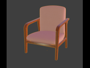 mid-century chair 3D Model
