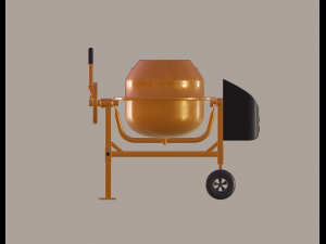 mini concrete mixer Modelo 3D