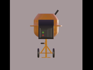 mini concrete mixer Modelo 3D