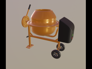 mini concrete mixer Modelo 3D