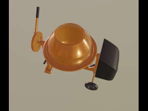 mini concrete mixer Modelo 3D