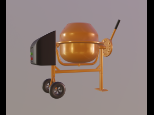 mini concrete mixer Modelo 3D