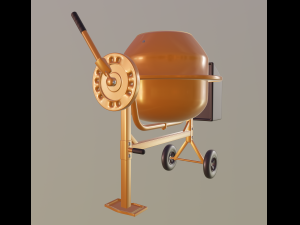 mini concrete mixer Modelo 3D
