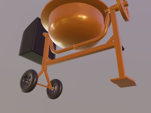 mini concrete mixer Modelo 3D